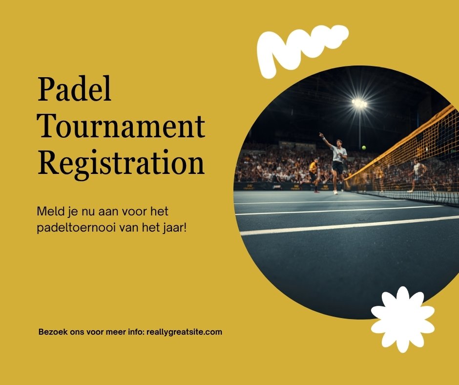 Meedoen aan een padeltoernooi