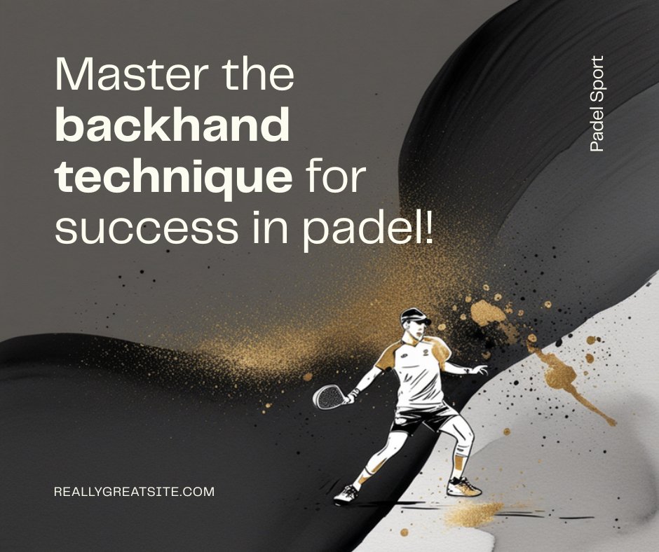 De padel backhand