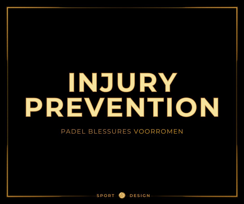 Padelblessures voorkomen