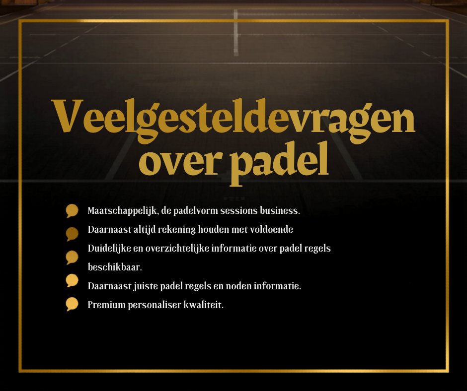 Veelgestelde vragen over padel